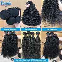 YOCYTU 242424 Pouces Tissage Humain Hair Curly Wave Tissage Brésilien 100% Cheveux Humain 12A Tissage Ondulé Cheveux Humain Curly Wave Meche Tissage Bouclé Cheveux Humain Livraison 3 Jours France 4