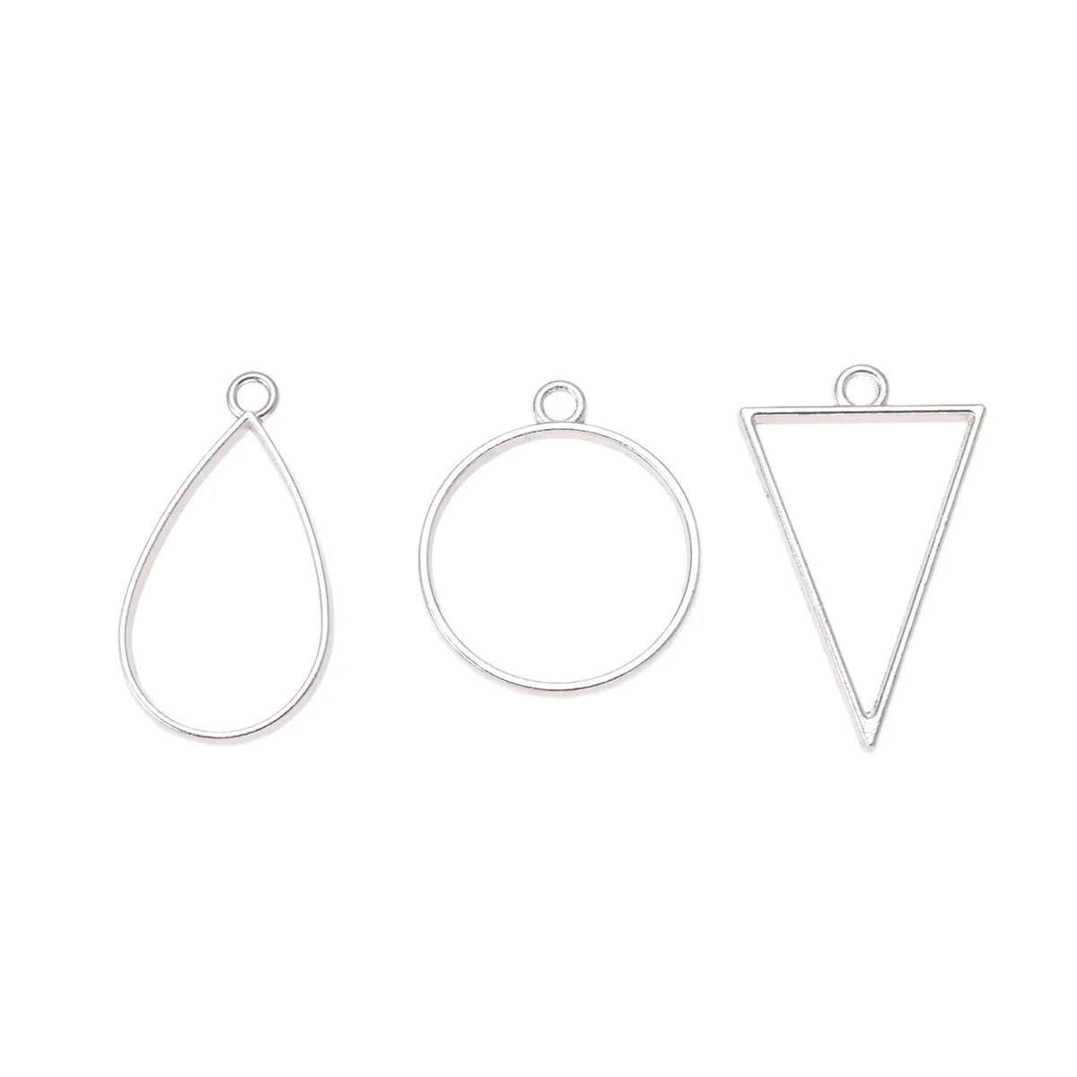 

30 Pcs Jewelry Craft Resin Tray Antique DIY Pendant Decor Making Pendants Gold and Silver Hoop Earrings