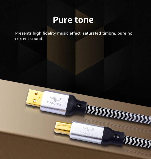 YYTCG Cavo USB Hifi DAC AB AB AB AB Audio Digale Placcatura In - Foto 1