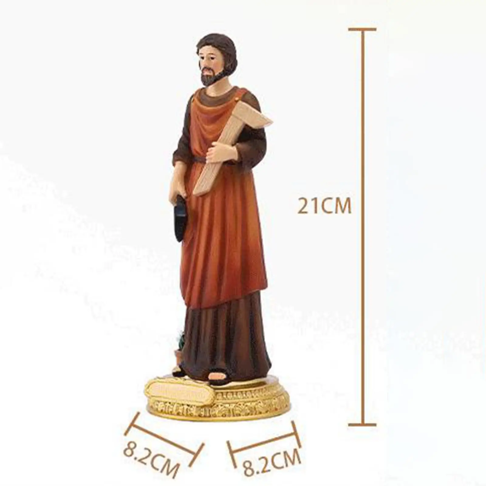 ST Joseph Statue Saint Joseph Figurine Christian Decorative Indoor Decoration Catholic Decor Ornament Sculpture Worker Figure
