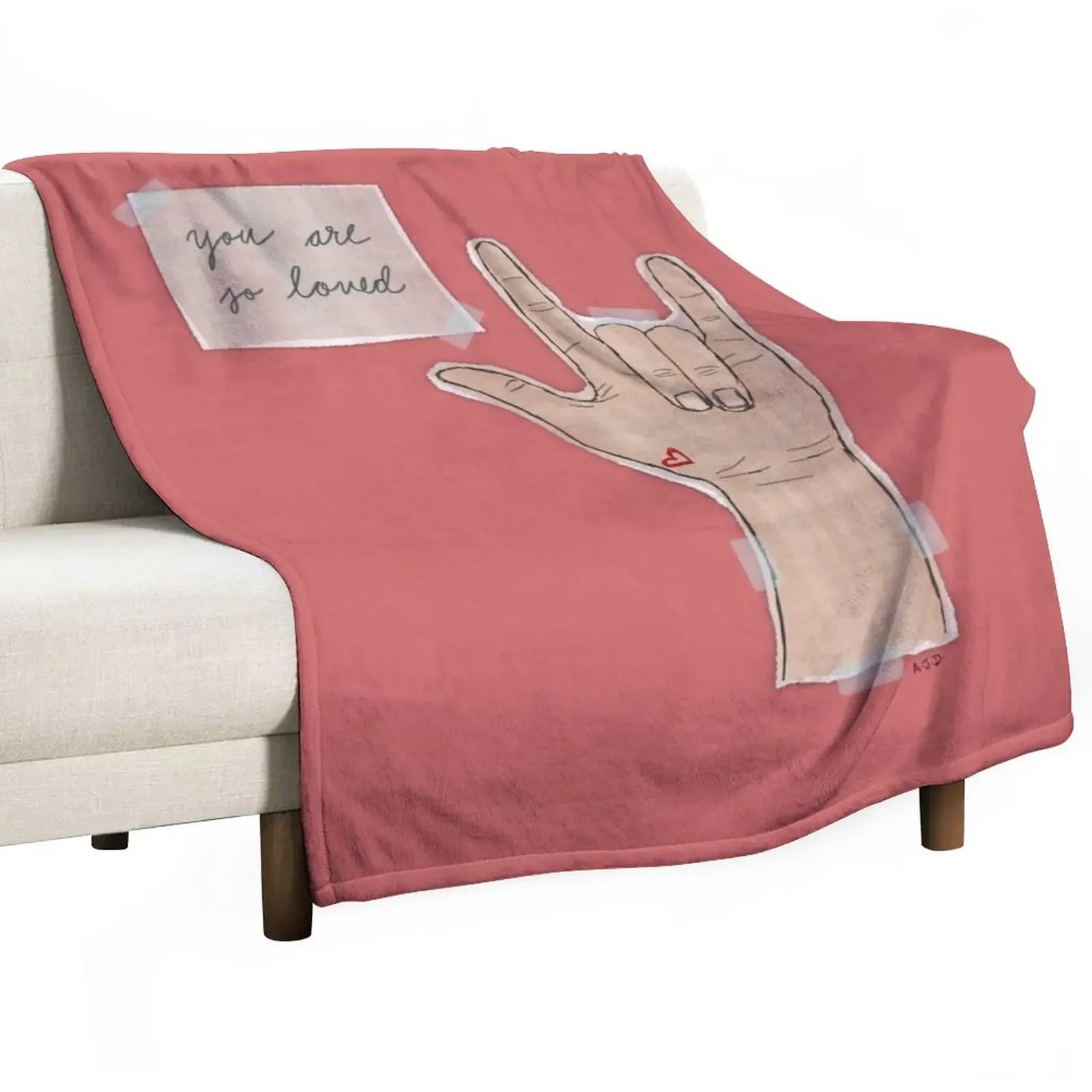 

You Are So Loved (pink) Throw Blanket Thin for sofa Blankets