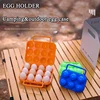 Portable 6/12 Grid Egg Storage Box for Outdoor Picnic, BBQ, and Camping Keep Your Eggs Safe and Fresh Kitchen Tools 1