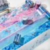 JIANWU 50mm*200cm The Water Reflects The Mountain Series Vintage Landscaping Collage PET Tape Creative Journal Stationery 1