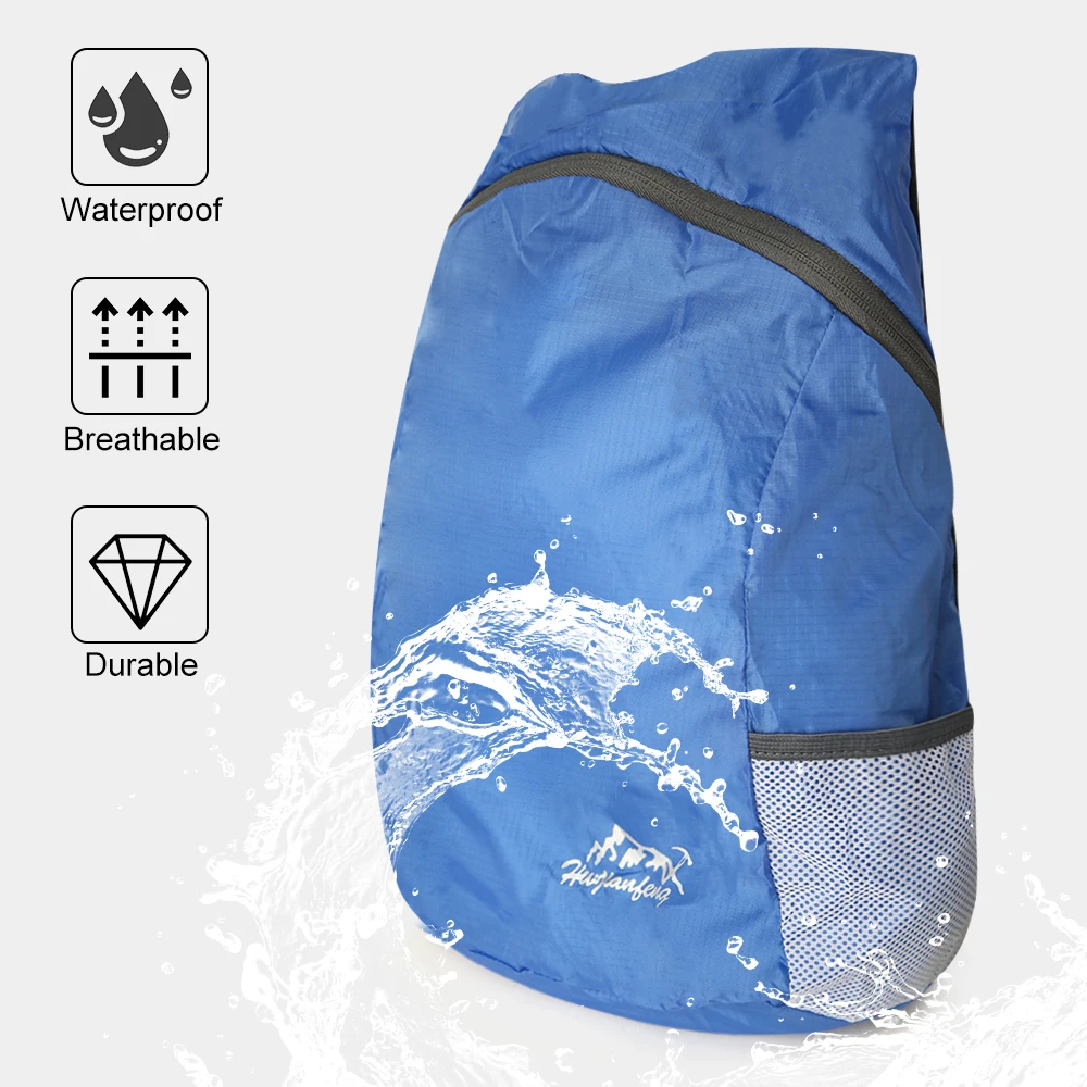 Zaino da trekking ultraleggero da esterno da 20 litri Ciclismo Viaggi Sport Borse per il tempo libero pieghevoli portatili impermeabili per attrezzature da campeggio - immagine 2