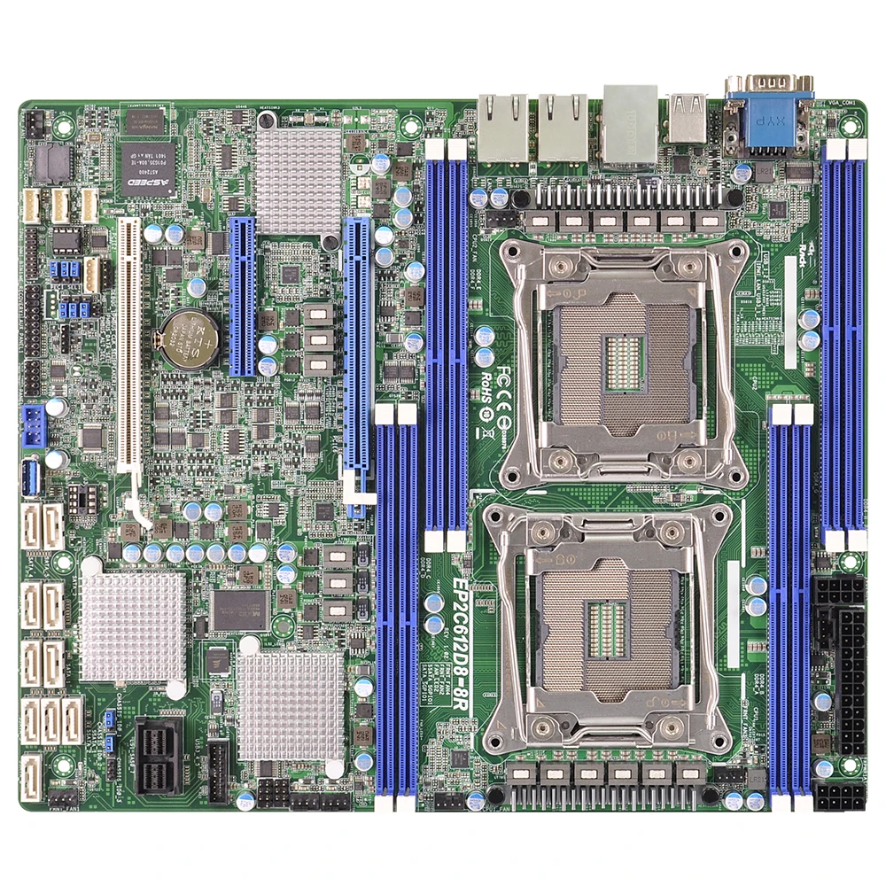 Server Motherboard For ASROCK For EP2C612D8-8R DDR4 LGA2011 C612 Support E5-2600/4600 V3 Fully Tested Good Quality 6 Server Motherboard For ASROCK For EP2C612D8-8R DDR4 LGA2011 C612 Support E5-2600/4600 V3 Fully Tested Good Quality - Image 4
