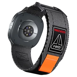 Premium Sports Nylon Strap - Tactical Band & Wristband Bracelet for Galaxy Watch 9 8 (Black Grey)