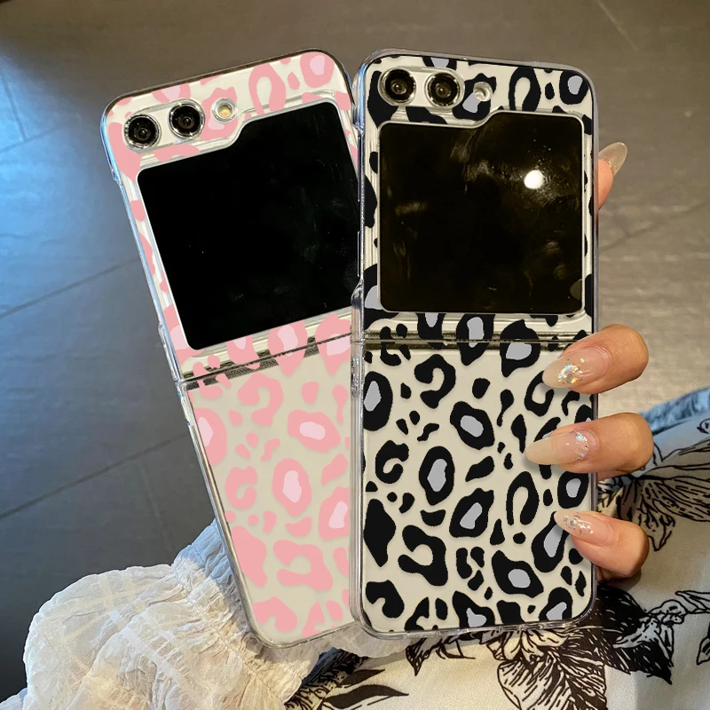 Leopard Print Clear Hard PC Luxury Shockproof Phone Case