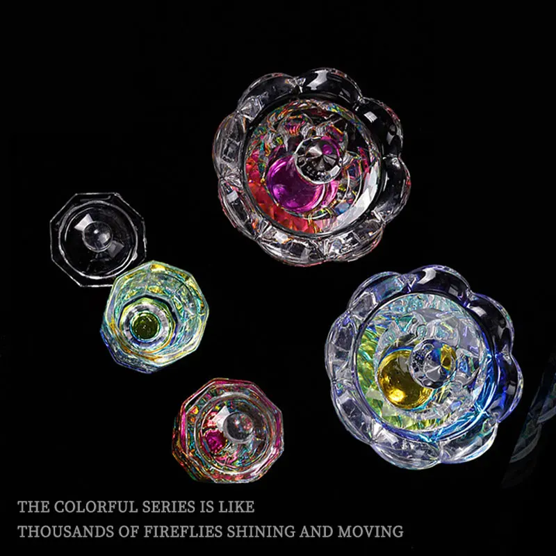 

Rainbow Crystal Clear Acrylic Liquid Dish Tappen Dish Glass Cup Nail Art Tool