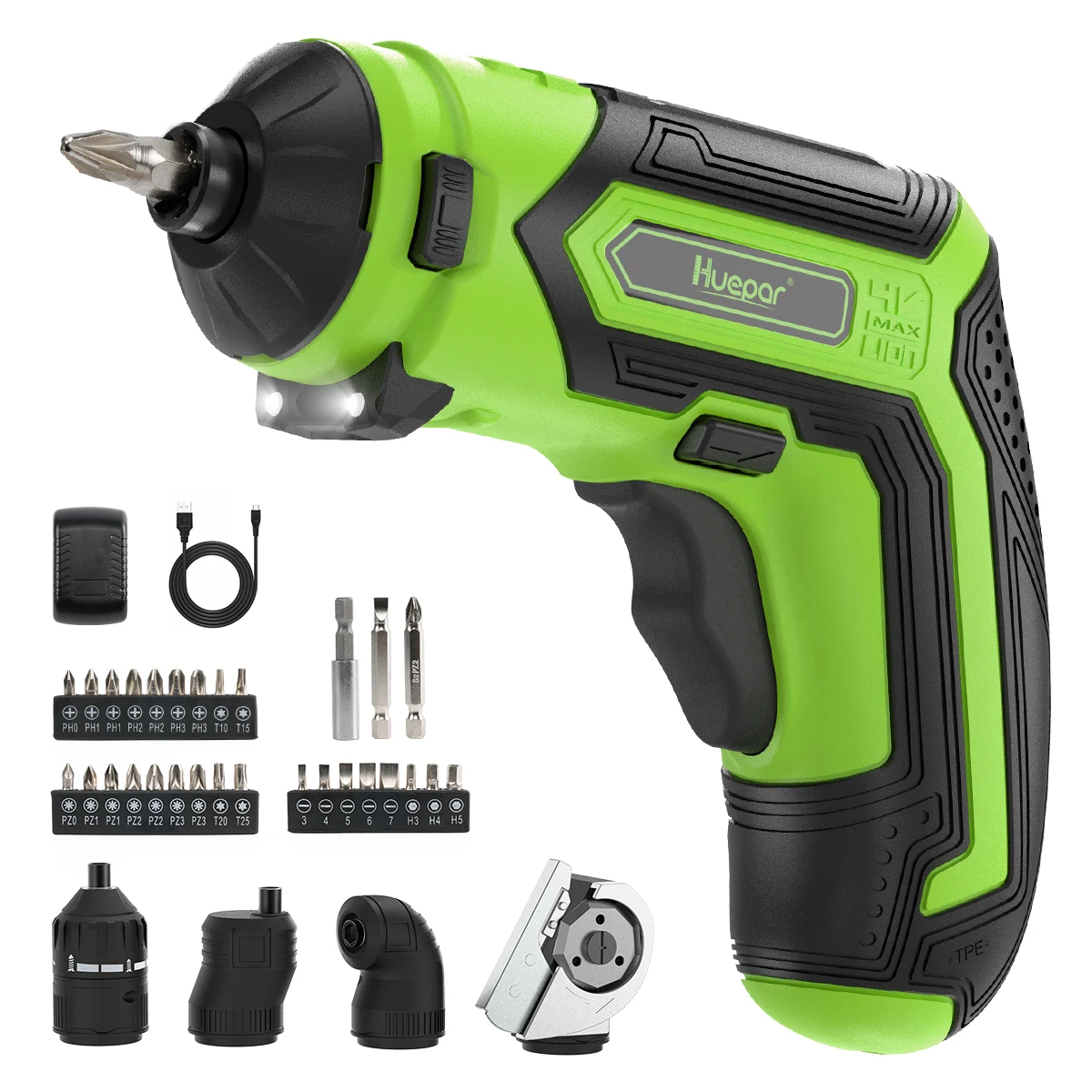 Huepar Cordless Drill Electric Screwdriver Rechargeable Power Screw Gun