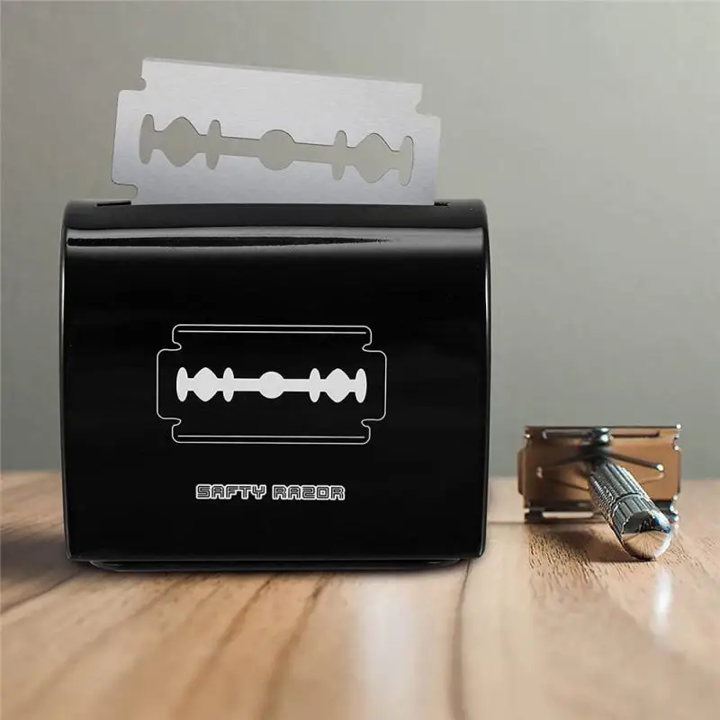 

Blades Dispenser Razor Disposal Storage Case Barbershop Salon Recycling Box