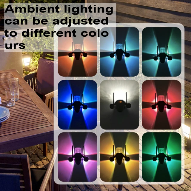 AIOOK Outdoor Solar Camera Triple Lens HD 15MP 4G Camera RGB Ambient Lighting 16000 MAh Battery IP CCTV Night Vision V380 PRO 6