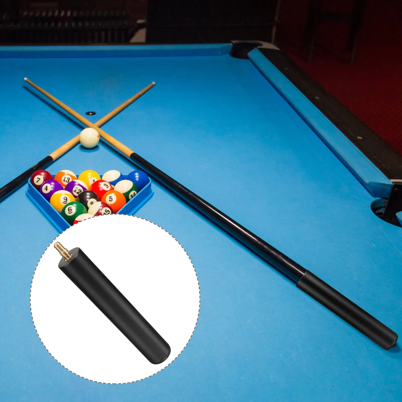 

Pool Cue Extender Prolong Stick Billiard Extension Aluminium Alloy Rod Lengthen Accessory
