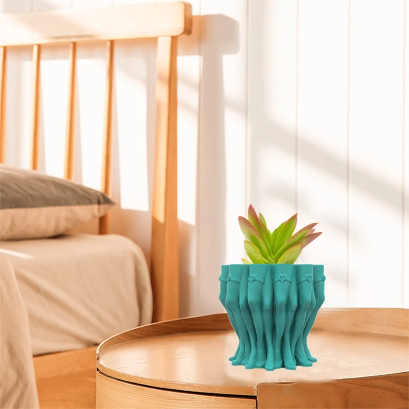DIY Sexy Beauty Legs Flower Pot Storage Box Mold for Succulent Plants Decor
