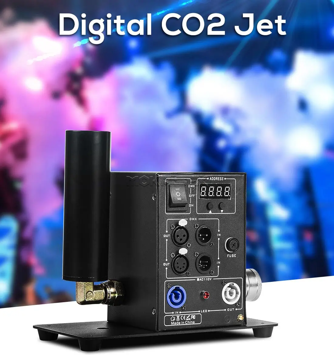 LED Cannon CO2 Gun Jet Effect Fogger Night Club Party Bar