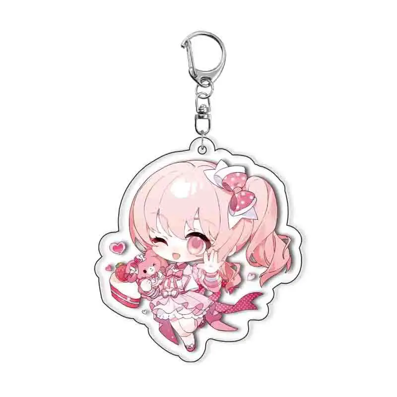 Anime PJSK Schlüsselanhänger 55mm Pin Brosche Projekt Sekai Momoi Airi Hinomori Shizuku Acryl Schlüsselanhänger Riemen Figur Hängendes Zubehör – Detail 9