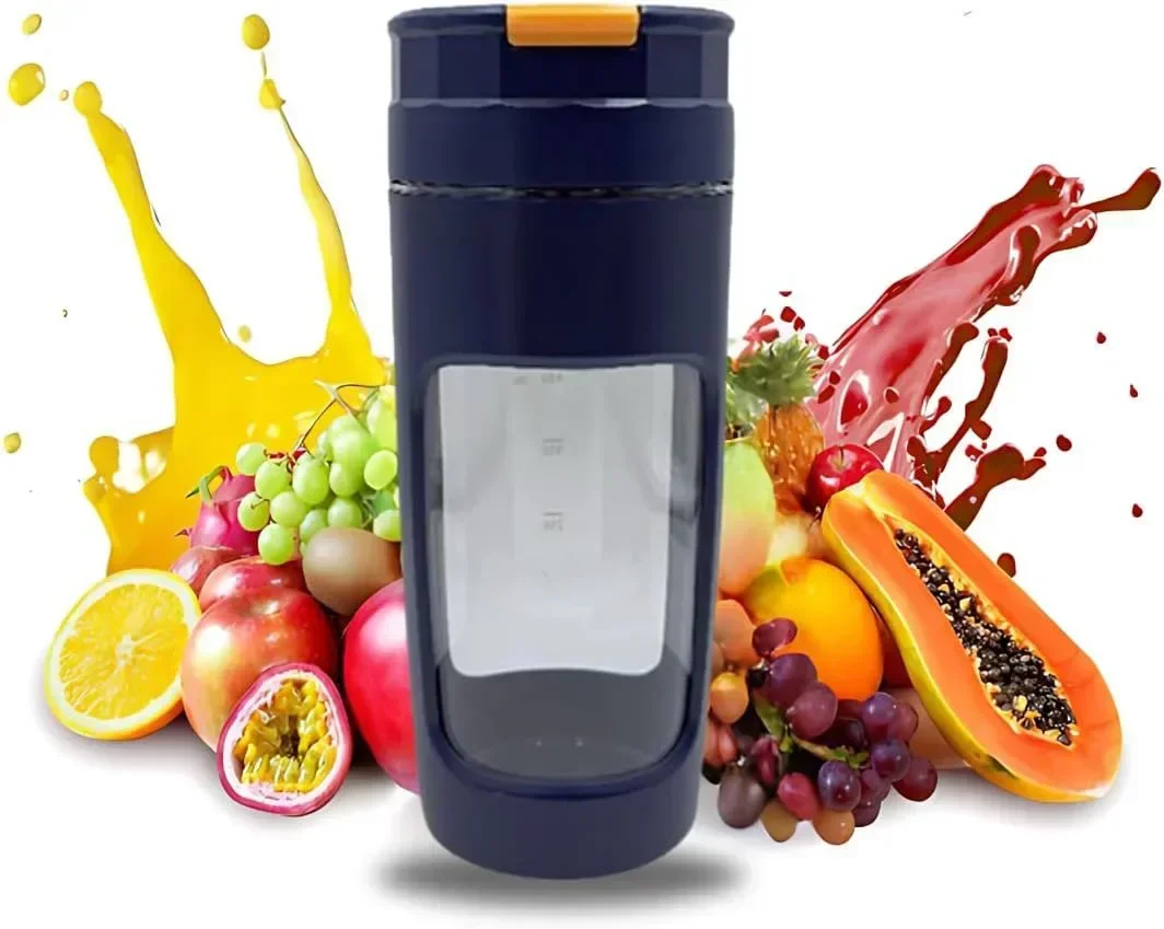 Hot Portable Juicer Blender 600ml Rechargeable Ice Crusher Electric Mini Juice Cup Extractor Four Blade Knife Juice Machine