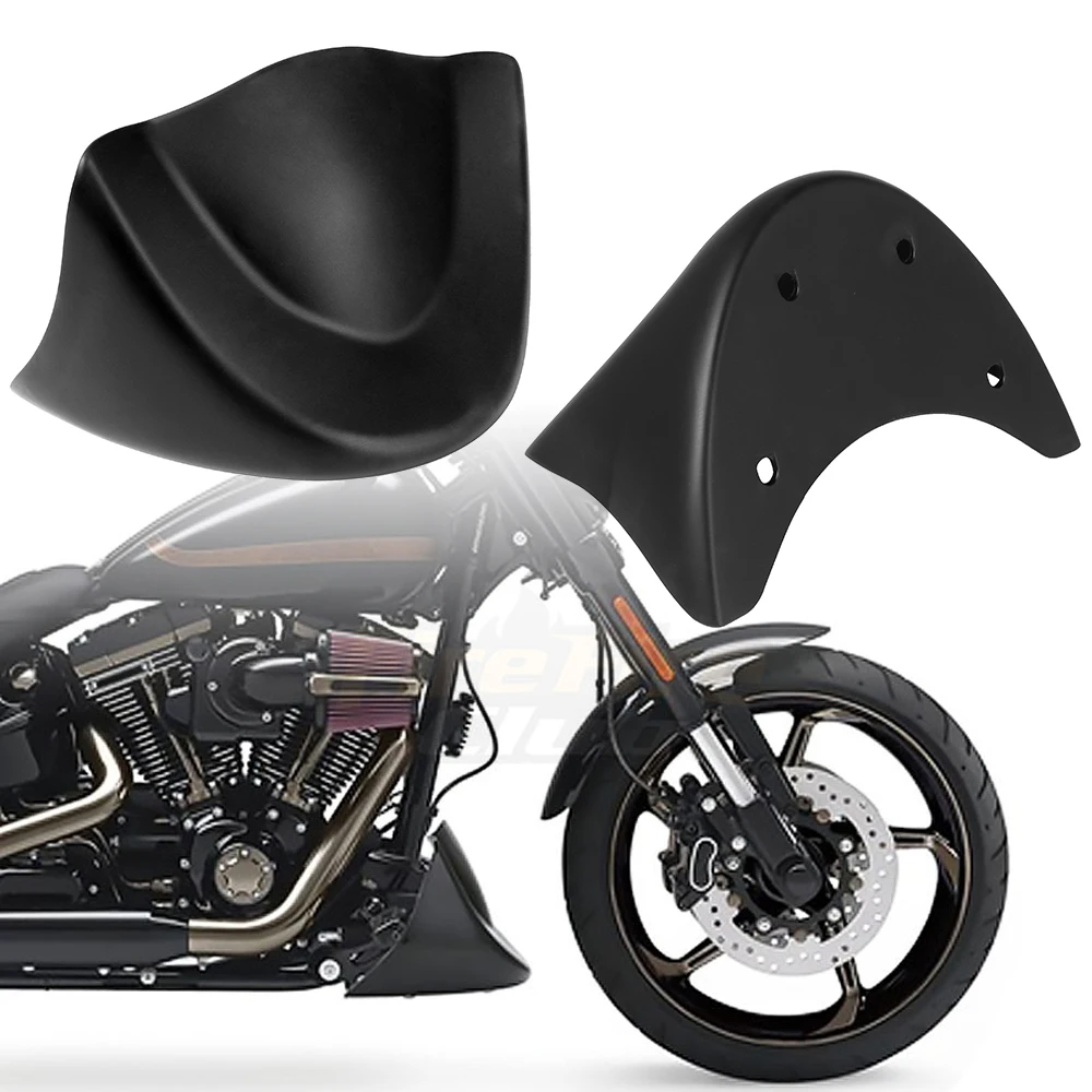 Moto Anteriore Mento Spoiler Inferiore Air Dam Carenatura Copertura Per Harley Dyna Fat Bob Wide Glide Fxd 2006-2017