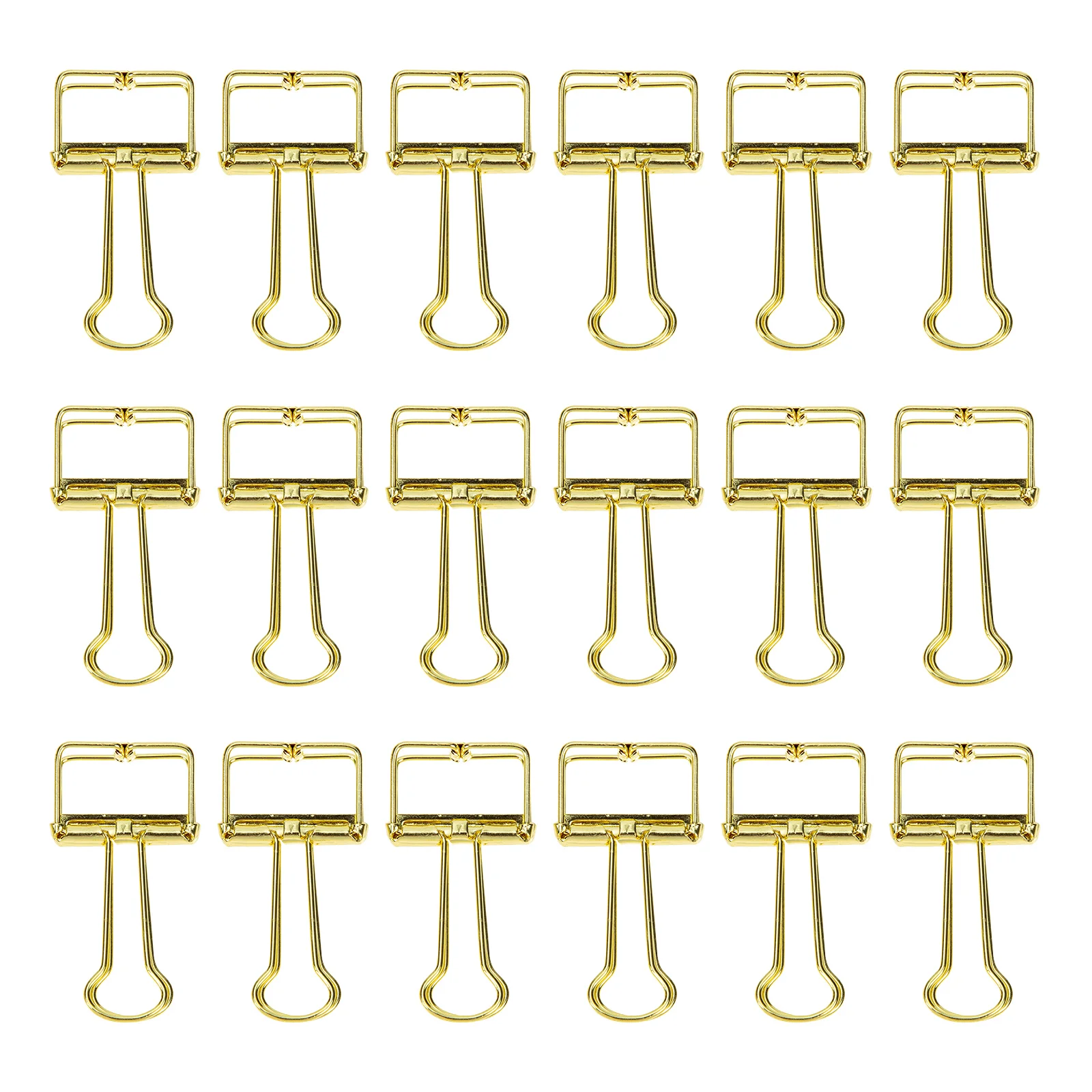 

20 шт., Золотые зажимы для бумаги «Ласточкин хвост»