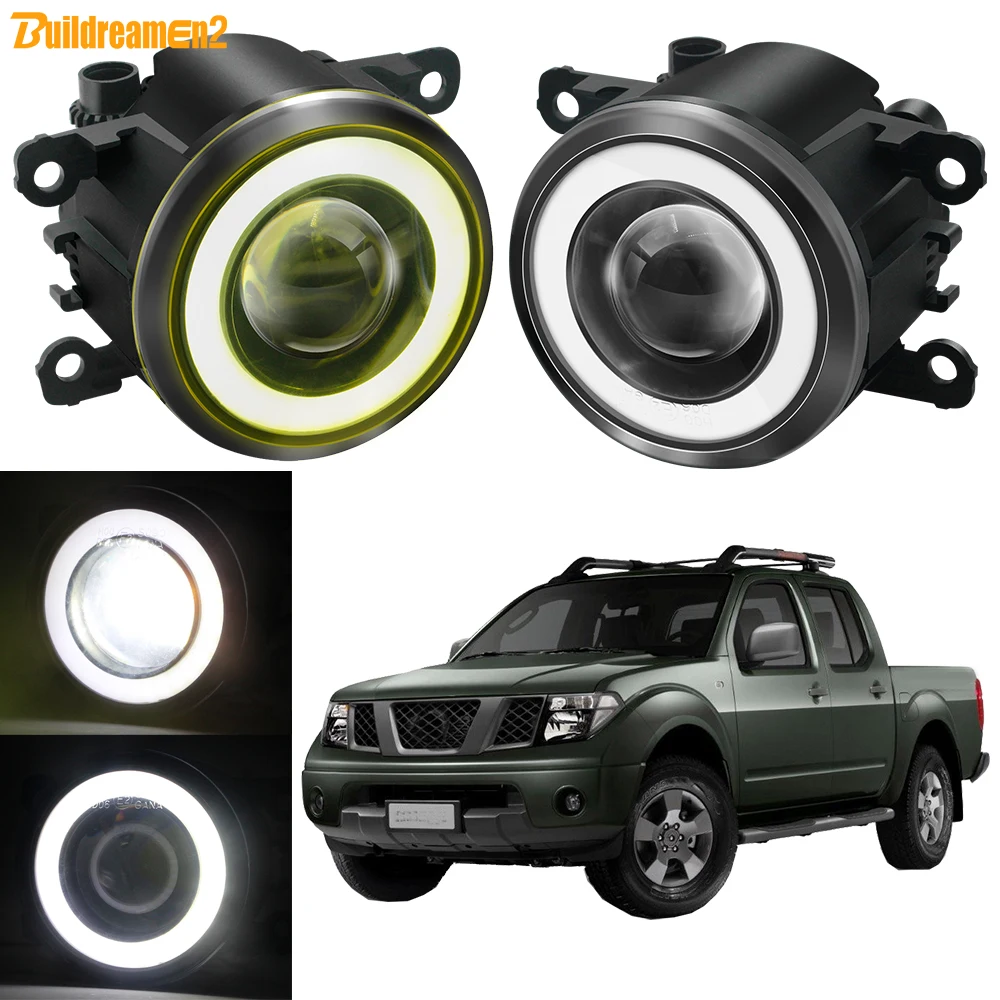 2X30W Angel Eye Fendinebbia Per Nissan Frontier 2005-2015 Paraurti Anteriore Per Auto Led Cob Fog Drl Daytime Running Lamp H11 High Bright