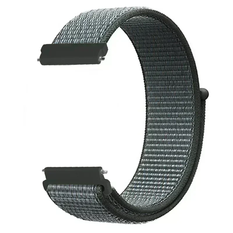 Breathable Nylon Loop Sport Band Bracelet, 20mm 22mm, Adjustable Strap