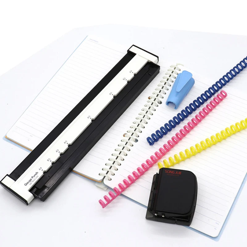A4(30 holes) B5(26 holes) A5(20 holes）DIY Hole Puncher Loose Leaf Hole Punch Handmade Loose-leaf Paper Hole Puncher for Office