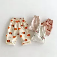 1-6 Age Children's Clothes Baby Boys And Girls Summer Thin Harem Pants Printed Cartoon Fashion Kids Casual Trousers Loose 1