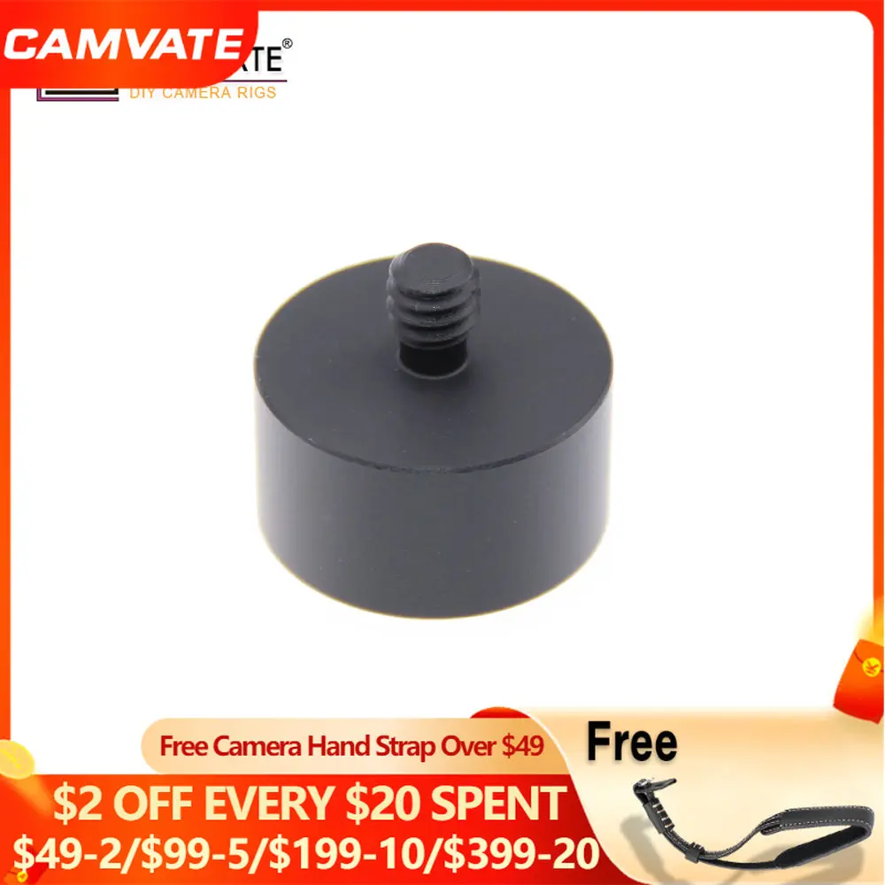 Camvate Universal Standard Mic Stand Adapter With 1/4"20 Male To 5/ 8