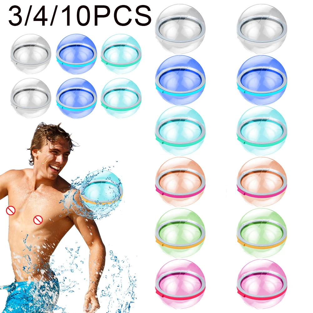 1/3/4/10PCS Water Bomb Splash Balls Reusable Water Balloons Absorbent Ball Water Fight Splash Ball Outdoor Pool Beach Play Toys 1 1/3/4/10PCS Water Bomb Splash Balls Reusable Water Balloons Absorbent Ball Water Fight Splash Ball Outdoor Pool Beach Play Toys 1