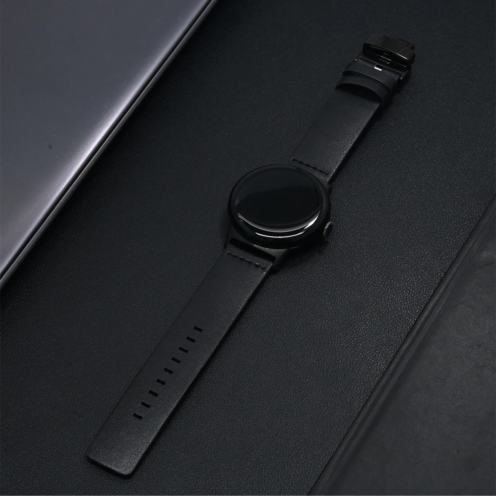 Classic Leather Smartwatch Strap, 45mm/41mm, for Google Pixel Watch Series