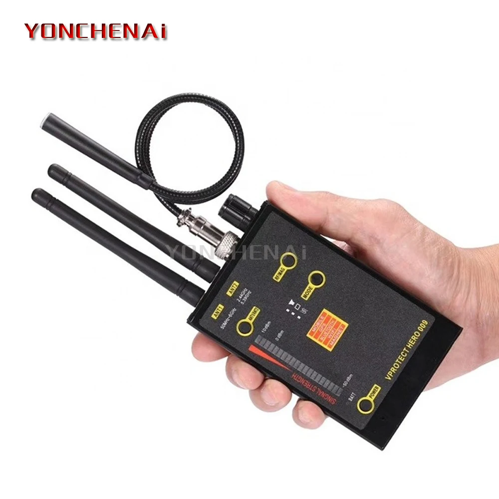 Hero 009 Wireless Signal Detector VHF/UHF Anti-Spy GSM Wifi Scan Finder Magnetic MAG Signal Detector signal detector