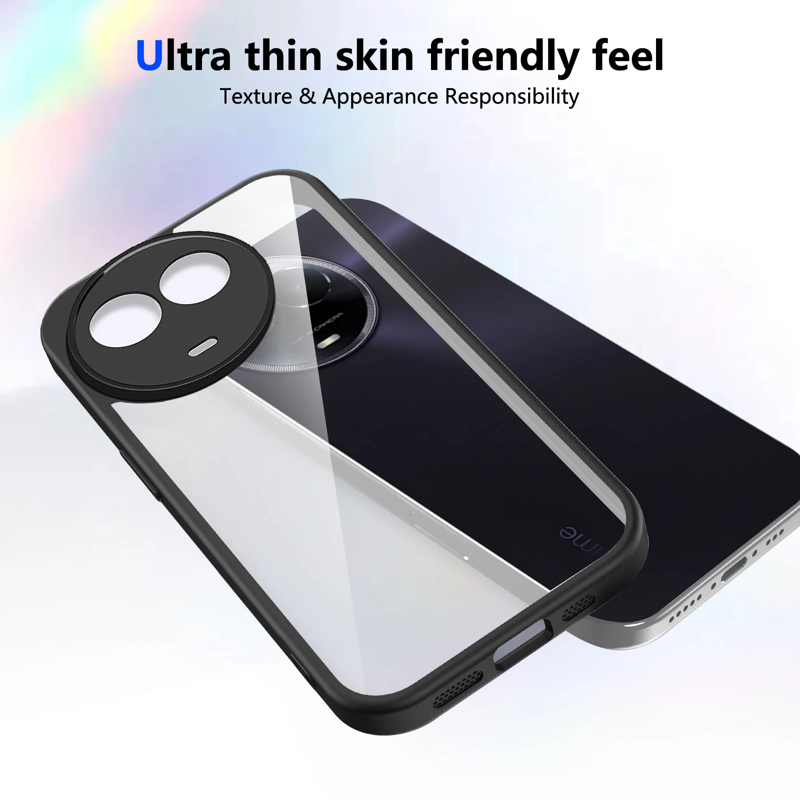 Air Cushion Silicon Bumper Clear Matte Back Phone Case Cover