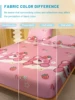 1 Cartoon Cute animal Bear Printed Matte Fitted Sheet, Bedroom Printed Bed Cover, Bedding (Excluding Pillowcases) 4