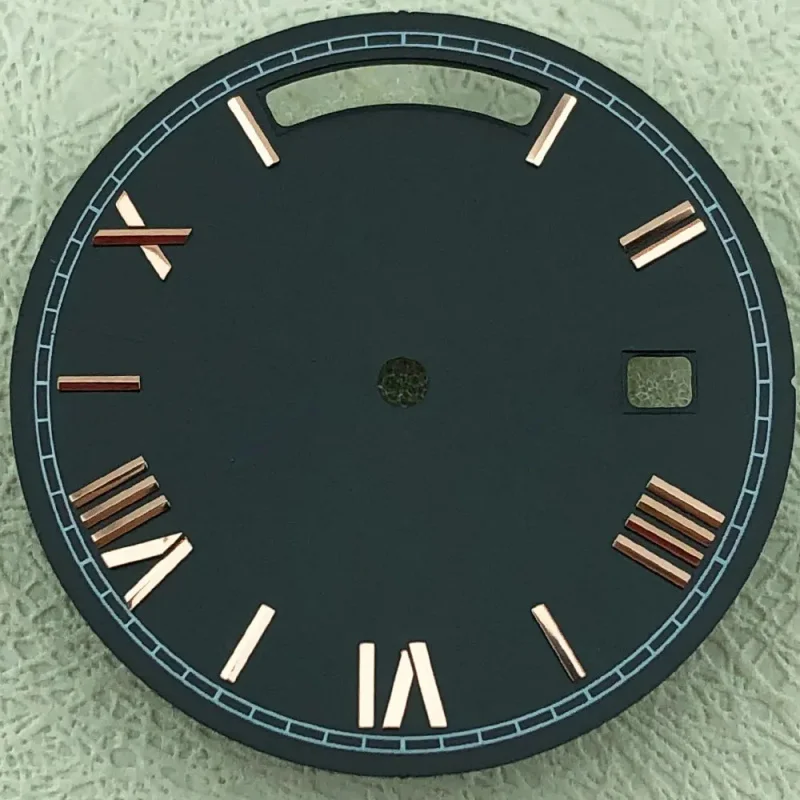 Elegant 31mm Roman Dial with Dual Calendar for Automatic Mechanical Watches