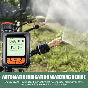 LCD Screen Water Timer Automatic Digital Electronic Watering Clocker Waterproof Garden Irrigation Control Device 1
