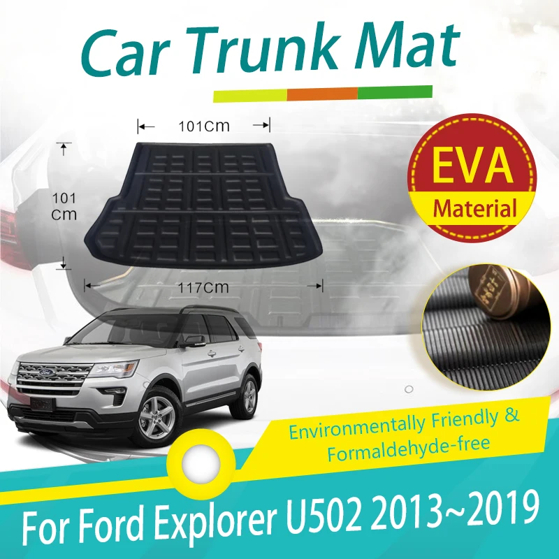 

Car Rear Trunk Mats For Ford Explorer U502 MK5 2013~2019 EVA Boot Carpets Suitcase Protection Rugs Storage Pads Auto Accessories