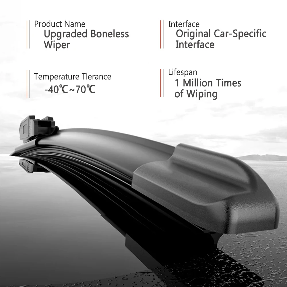Car Wiper Blades For Infiniti Q50 2014-2024 Front Windshield Wiper Blades 2PCS Window Cleaning Car Accessories 6
