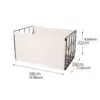 Folded Laundry Basket Clothes Hamper for Apartment Living Room Home Use 6