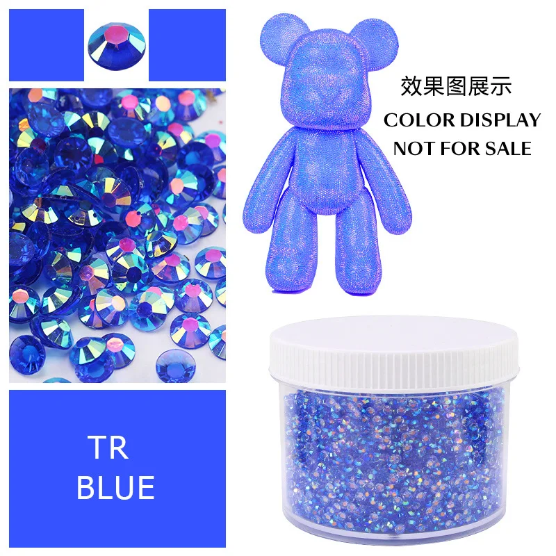 Large Box of Assorted Jelly AB Resin Non-Hot Fix Flat Back Rhinestones