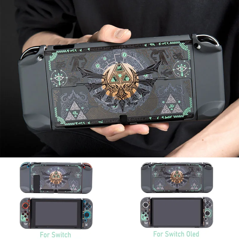 Pc Matte Hard Cover Crystal Shell Full Back Protector Per Nintendo Switch/Ns Oled Joy-Con Controller Custodia Protettiva Per La Pelle Del Gioco