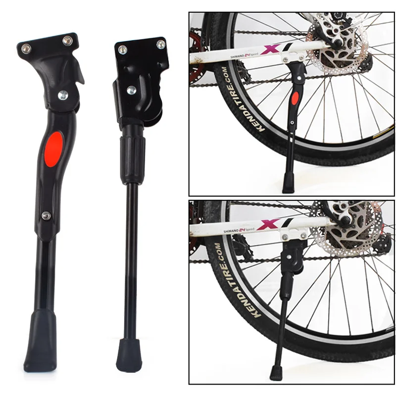 Mountain Bike Kick Stand Aluminum Alloy Heavy Duty Adjustable Bicycle Cycle Side Support Bracket Easy Install Parking Rack | Спорт и