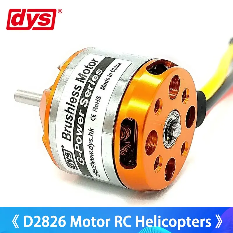 

DYS D2826 бесщеточный двигатель 930KV 1000KV 1400KV 2200KV Радиоуправляемый вертолет с дистанционным управлением многовинтовой фиксированным крылом детали для игрушек