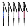 1pc Aluminium Alloy Teleskopic Stick Hiking Poles Bastão De Trekking Walking Stick Ultralight Absorber Walking Cane Alpenstock 5