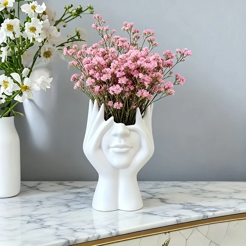 1/2PCS Makeup Brush Storage Container, Open Storage Box, Multifunctional Art Vase, Desktop Art Decoration, Valentine's Day Gift