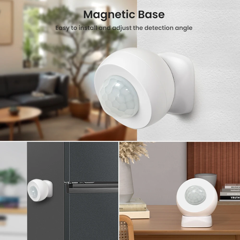 Motion Sensor Human Presence Sensor PIR Motion Sensor PIR Sensor Switch Motion Sensor Switch Infrared Detector Sensor AVATTO Tuya Zigbee Motion Sensor Movement Human Body Infrared Detector Security Alarm Sensor Smart Home Scene Trigger Mini PIR