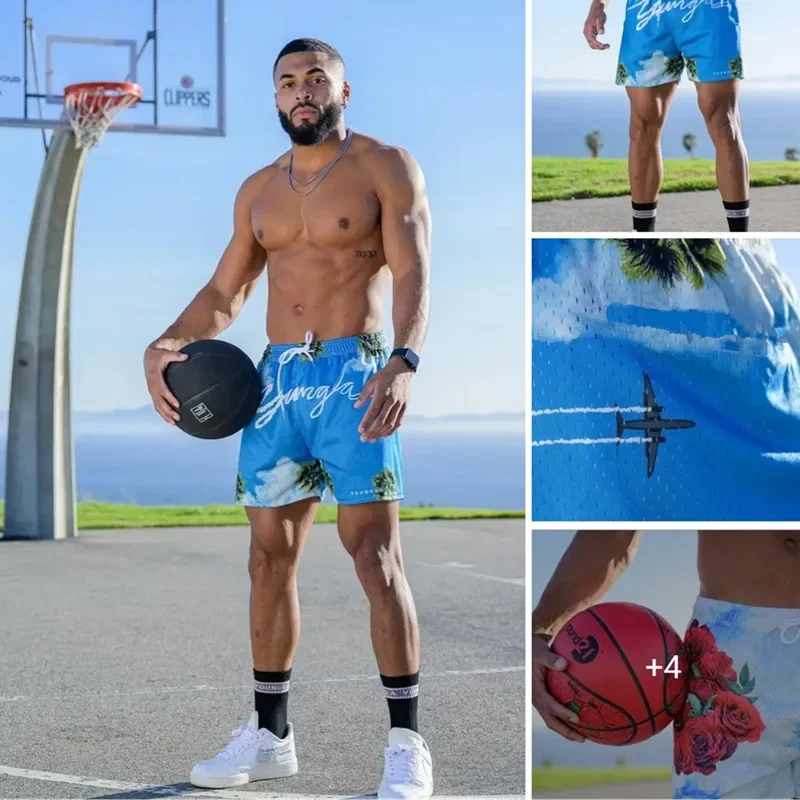 Loose Fit Men's Casual Pants Straight Leg Five-Quarter Length Skateboarding Sport Shorts Summer Fitness Brothers