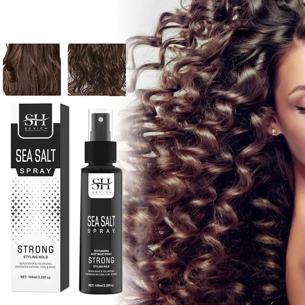 100ml Natural Sea Salt Hair Styling Spray Adds Instant Volume Degreasing Matte Texture Thickening Hair Styling For Men Women
