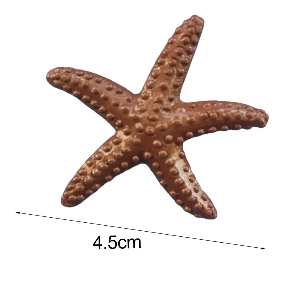 Resin Starfish Ornaments Mini Artificial Starfish Colorful Resin Sea Star Starfish Mini Ornament Fish Tank Ornaments Aquariums Decoration Accessories