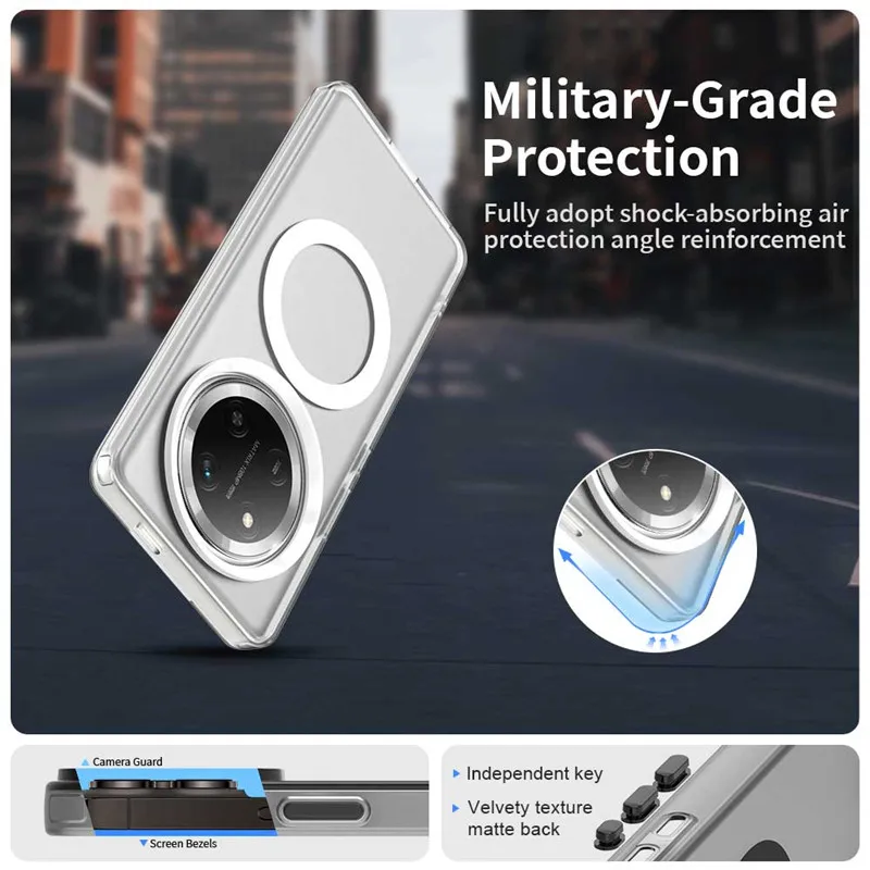 Magnetic Matte Bumper Shield Protective Phone Case