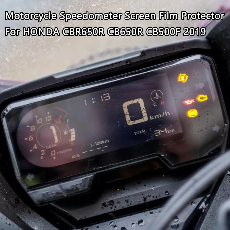 혼다 용 CBR650R CB650R CB500F 2019 오토바이 액세서리 속도계 스크래치 클러스터 스크린 보호 필름 보호 장치