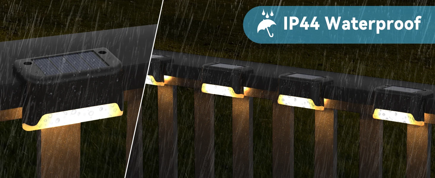Description Picture 6 of itemLED Solar Deck Lights Outdoor Solar Path Garden Light Waterproof Solar Step Lamps Decoration for Patio Stair Fence Courtyard